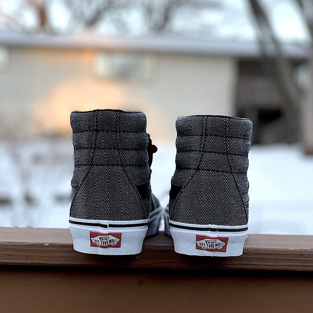 Vans Rare Herringbone Oversized SK8 Hi Top NIB - Picture 9 of 12